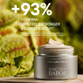 BABOR product label close-up highlighting formulation details and benefits