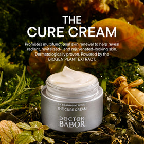 BABOR close-up texture swipe of The Cure Cream for fast absorption
