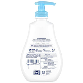 Baby Dove pump closeup highlighting easy dispensing and safety