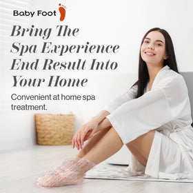 Smooth heels after Baby Foot peel showing softer skin benefit