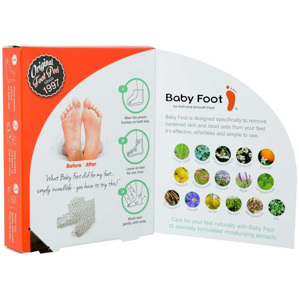 Baby Foot in bathroom spa setting suggesting relaxed self-care