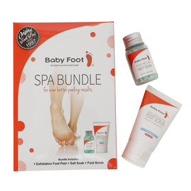 Baby Foot smoothing scrub texture close-up, brand gently buffs and softens skin