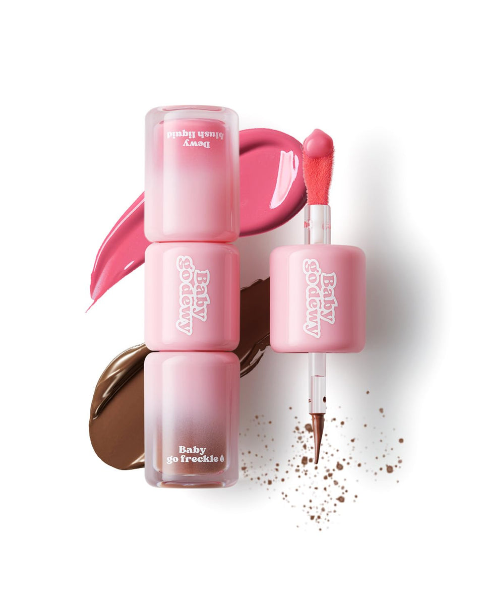 Baby Go Dewy front packaging showing dual-ended convenience and portability