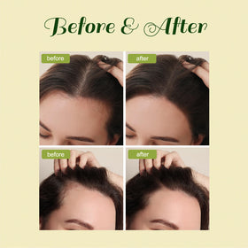BabyFaceDiary drops on hair ends demonstrating frizz control and softness