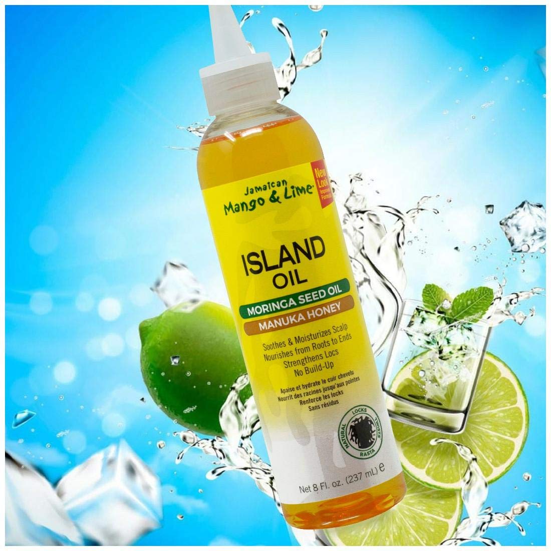 BabyFaceDiary Island Oil applied to locs demonstrating smooth application and hydrated-looking twists