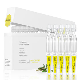 BACHERI front packaging showing 30 ampoules and brand clarity benefits