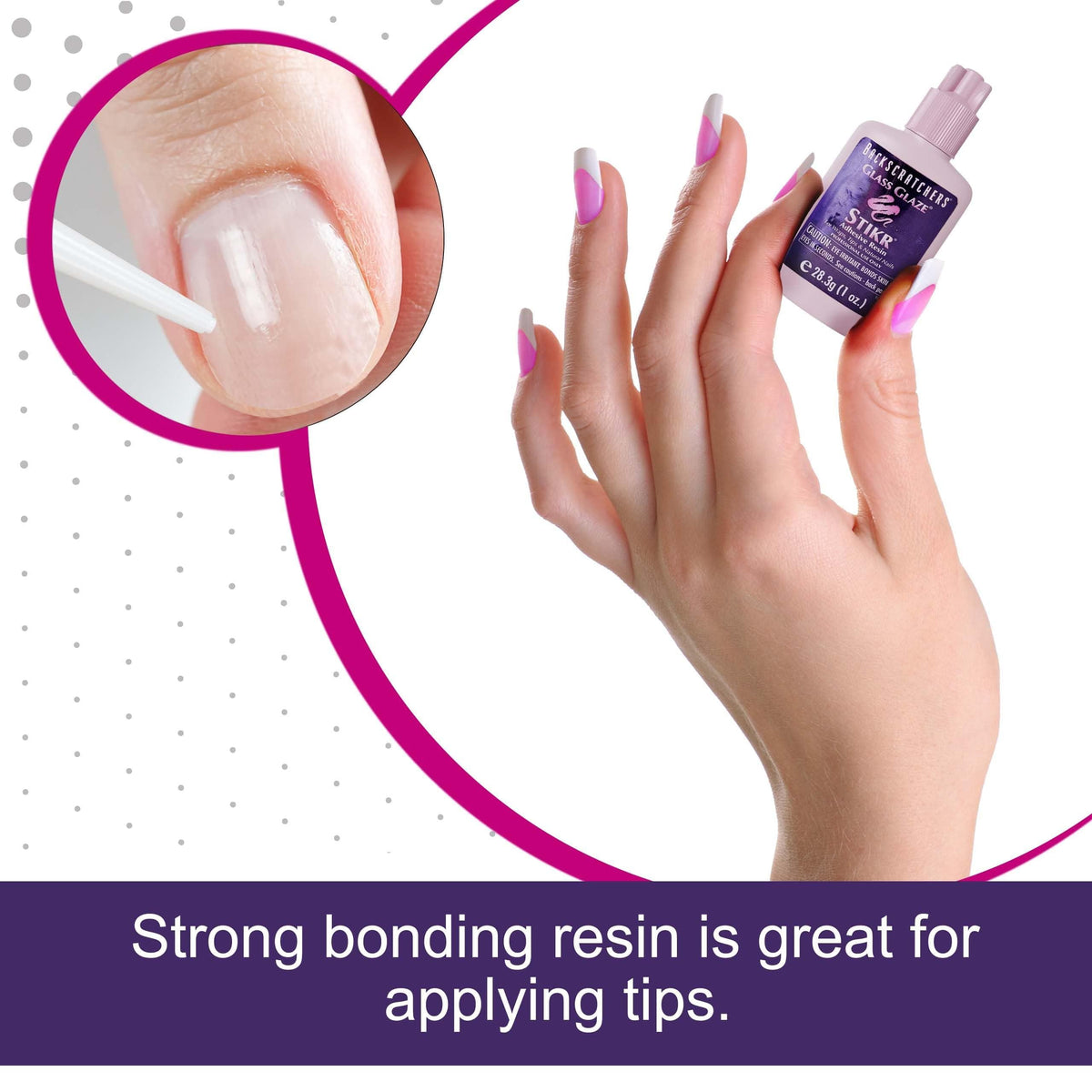BACKSCRATCHERS label detail displaying directions and professional-strength benefit