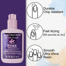 BACKSCRATCHERS resin being misted with activator to show fast-dry curing benefit