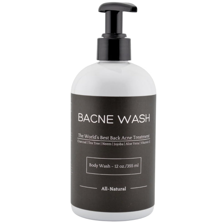 Bacne Bar front bottle showing clean label and product benefit
