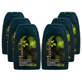 Badedas front packaging showing 200ml bottle and clear branding for convenience