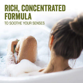 Badedas beside bathtub showing volume and bath-ready performance benefit
