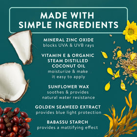 Badger sunscreen being applied on hand showing sheer blend benefit