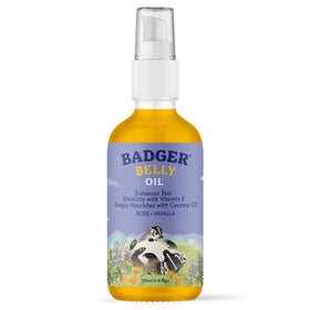 Badger front packaging showing 4 oz bottle and clean branding promoting organic hydration