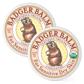 Badger front tin showing label and compact design for easy carry
