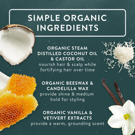 Badger ingredient close-up with oils and waxes showing nourishing benefits