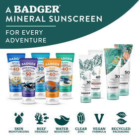 Badger label and ingredients list showing organic and vegan benefit