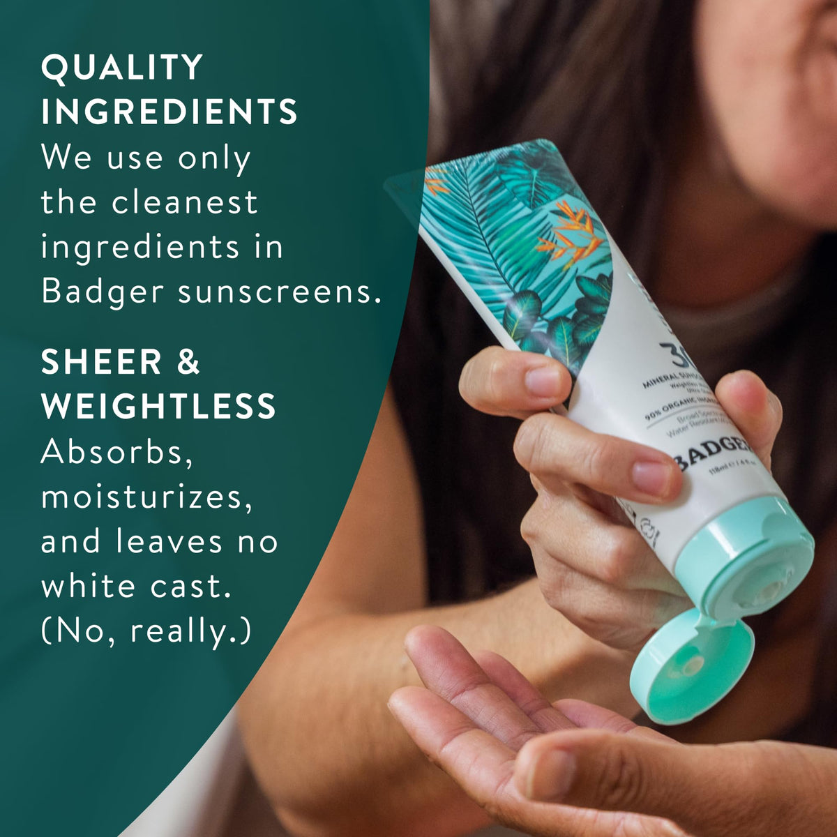 Badger sunscreen used outdoors indicating everyday sun protection benefits
