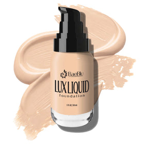 BaeBlu front packaging showing bottle and label for clean makeup