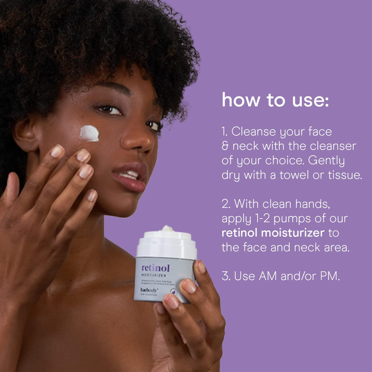 Baebody cream texture close-up showing smooth moisturizing consistency