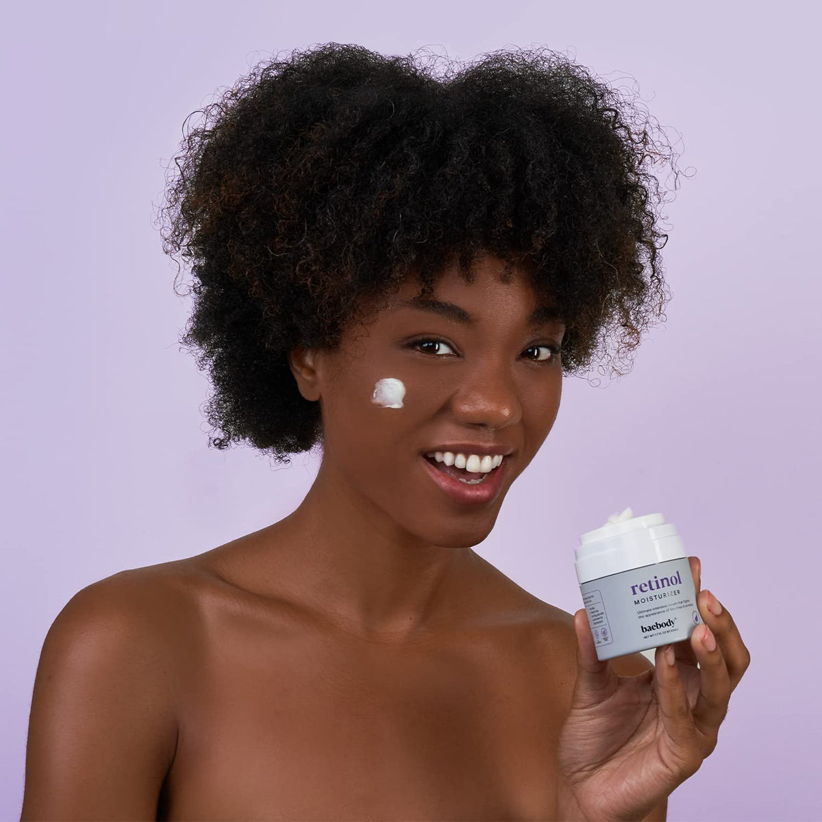 Baebody product staged with sunscreen and cleanser suggesting routine pairing