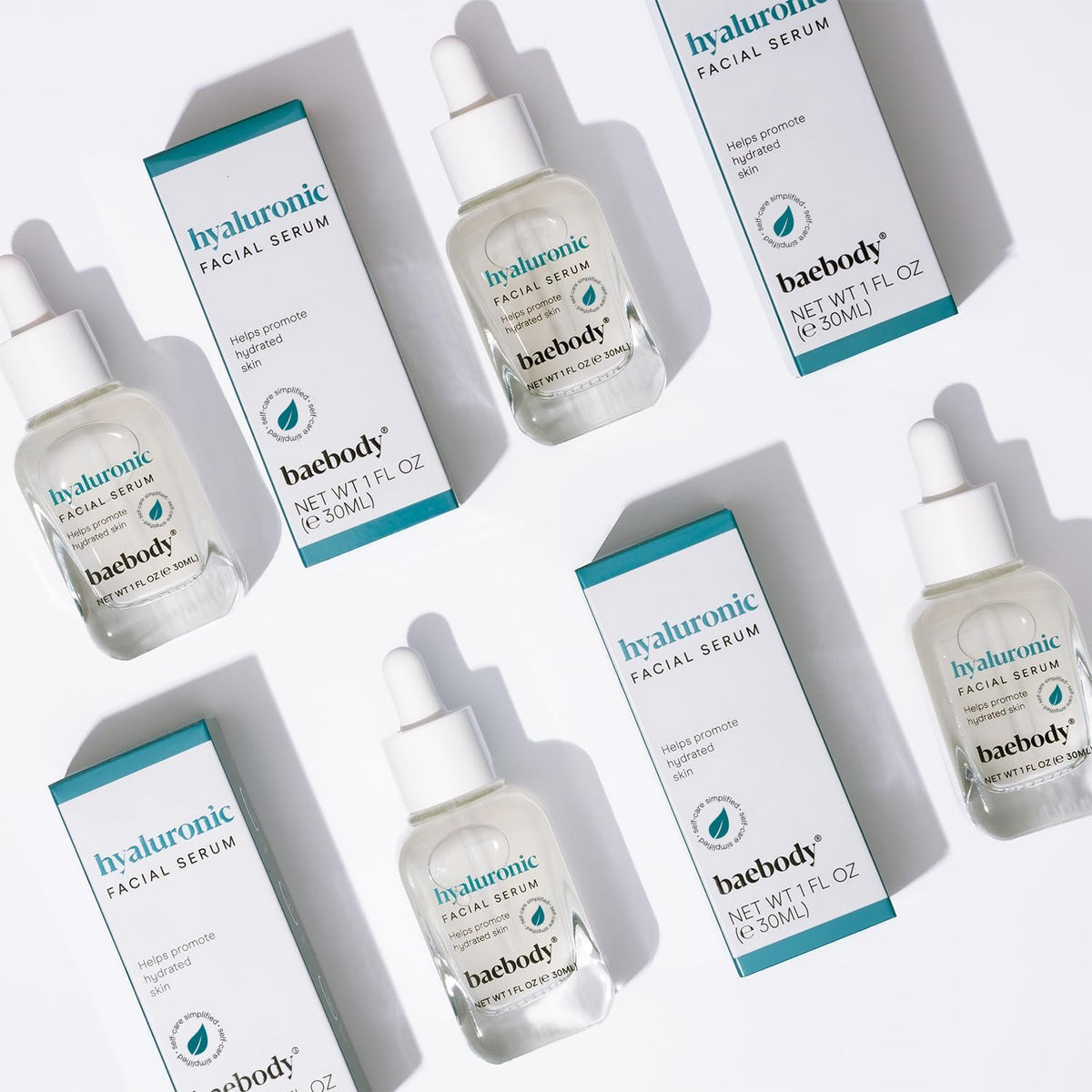 Baebody serum being applied on hand to illustrate quick absorption benefit