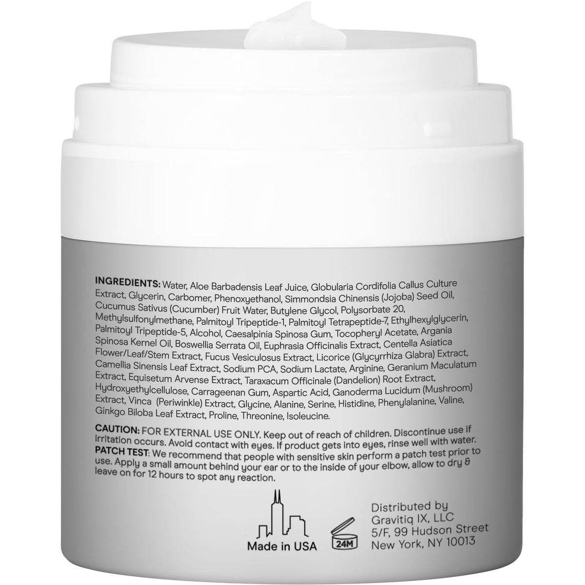 Baebody gel in fridge signaling cooling depuffing effect