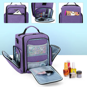 BAFASO closeup padded interior with detachable divider protecting bottles and lamp
