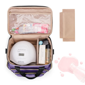 BAFASO upper compartment holding a nail lamp and remover for secure storage