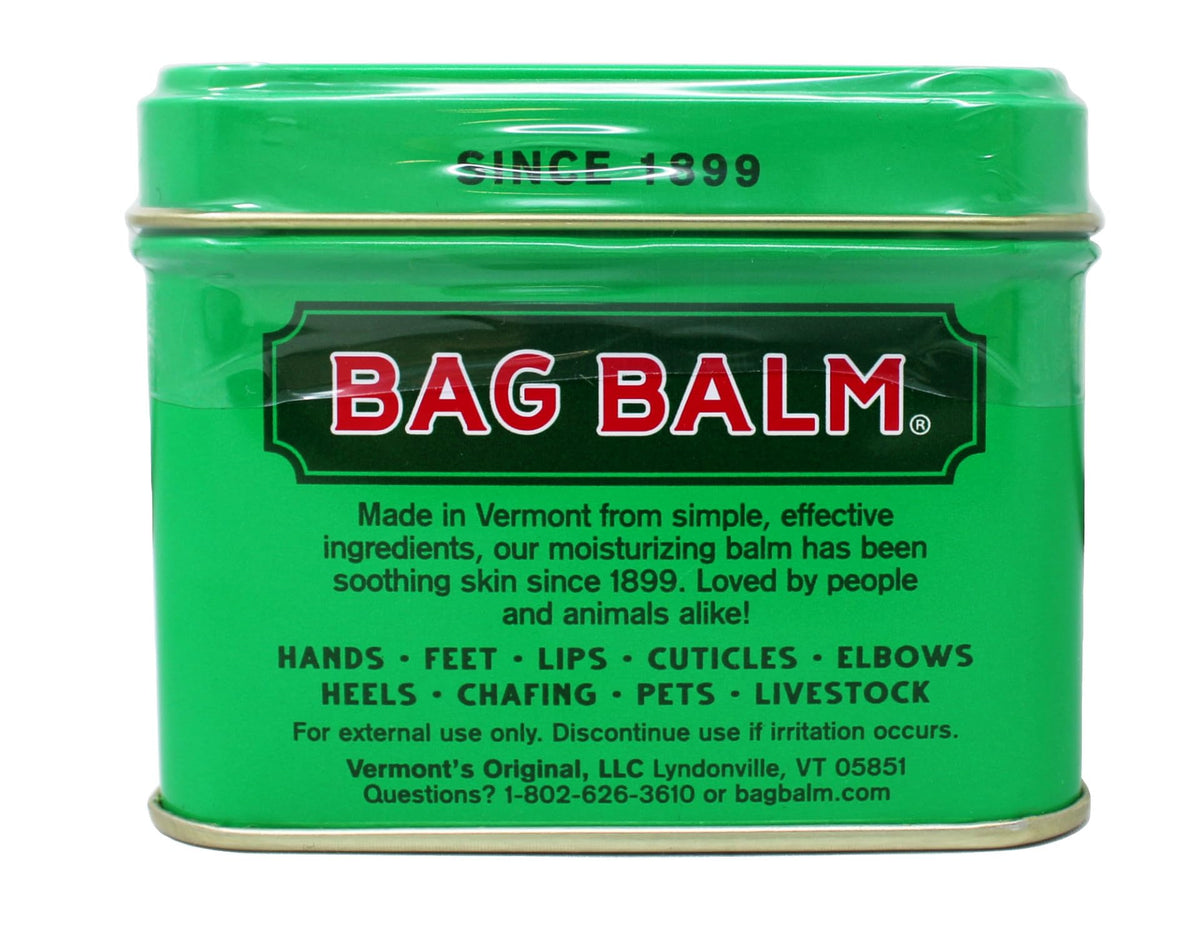 Hand applying Bag Balm from tin demonstrating fast hydration benefit