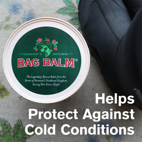 Close-up of Bag Balm lanolin sheen highlighting deep-softening benefit