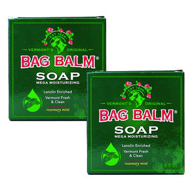 Bag Balm front packaging showing rosemary mint scent and moisturizing benefit