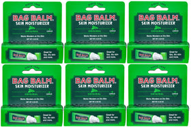 Bag Balm front pack showing six mini tubes and clear branding for easy carry