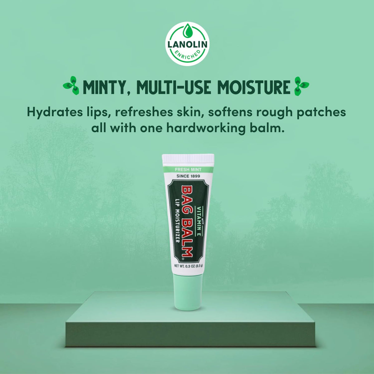 Bag Balm open cap and squeeze nozzle illustrating controlled application and mess-free use