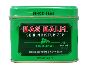 Bag Balm open tin close-up texture showing rich moisturizing benefit