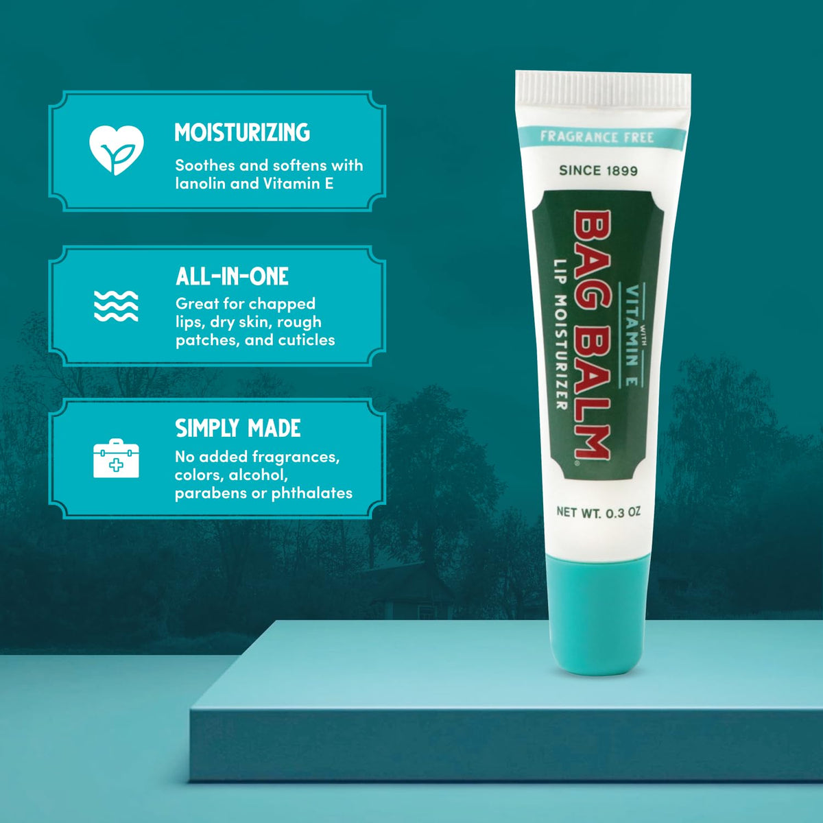 Bag Balm texture detail on fingertip showing smooth moisturizing finish