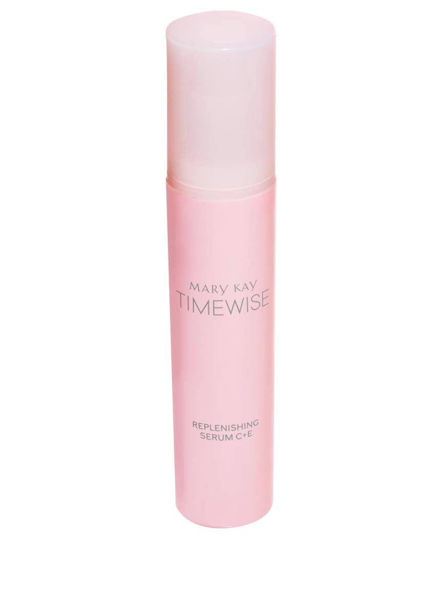 Bagues Marykay serum front view showing bottle and clear label for daily antioxidant protection