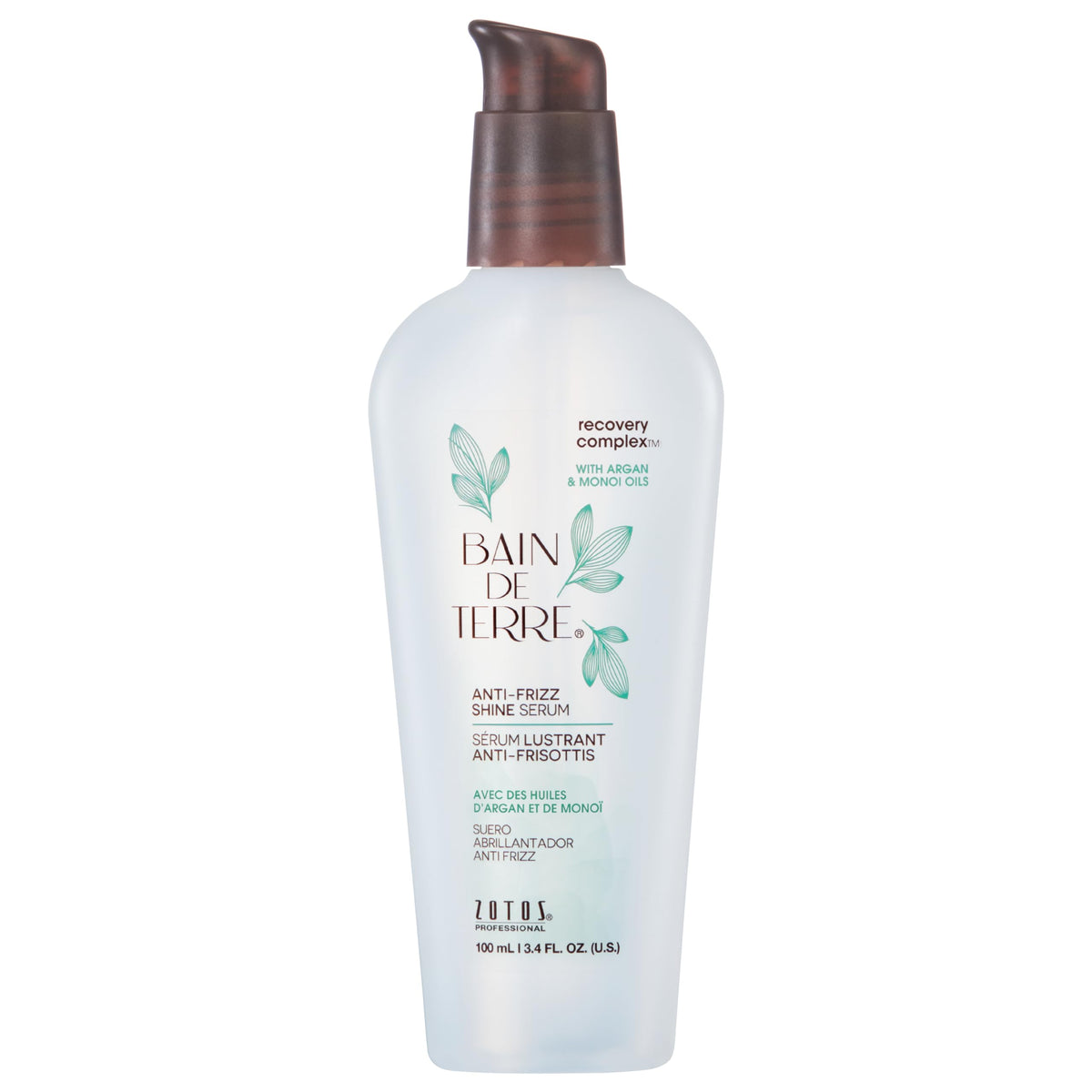 Bain de Terre front bottle showing sleek packaging and easy dispense benefit