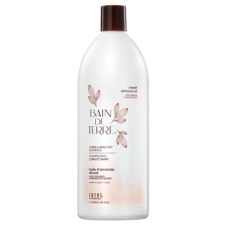 Bain de Terre front bottle showing label and size for easy identification and value