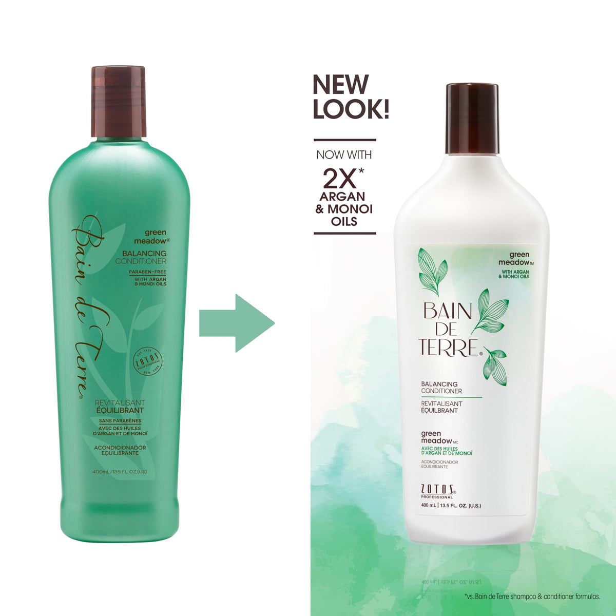 Bain de Terre open cap revealing silky conditioner texture for easy application