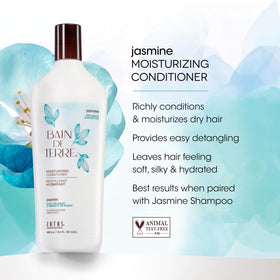 Bain de Terre creamy conditioner texture demonstrating rich hydration