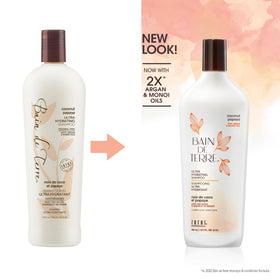 bain de terre label close-up highlighting natural ingredients and benefits