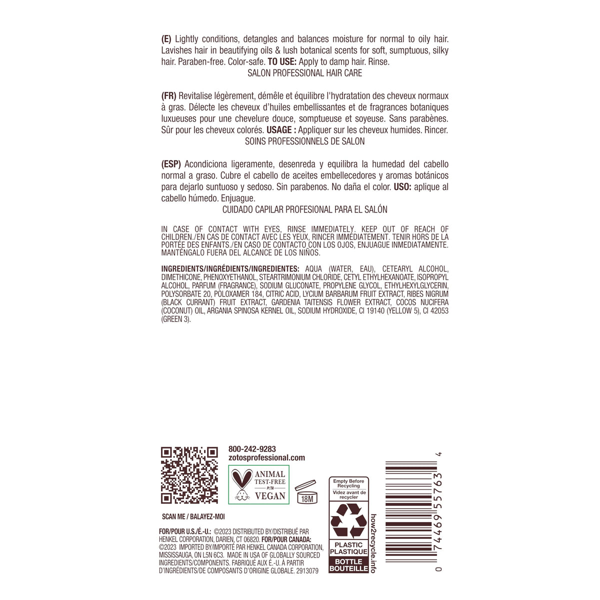 Bain de Terre label close-up emphasizing color-safe and vegan benefits