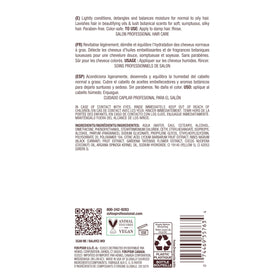 Bain de Terre label close-up emphasizing color-safe and vegan benefits