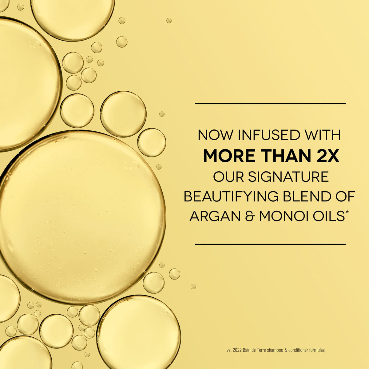 Bain de Terre label detail showing key ingredients and paraben-free benefit