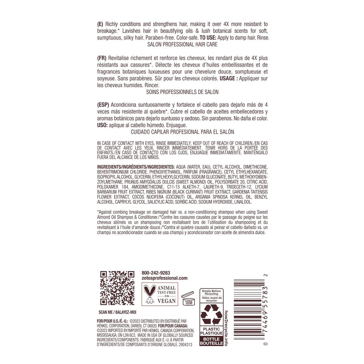 Bain de Terre label ingredients panel illustrating paraben-free formulation