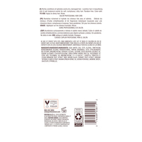 Bain de Terre open bottle pouring conditioner to show creamy consistency and control