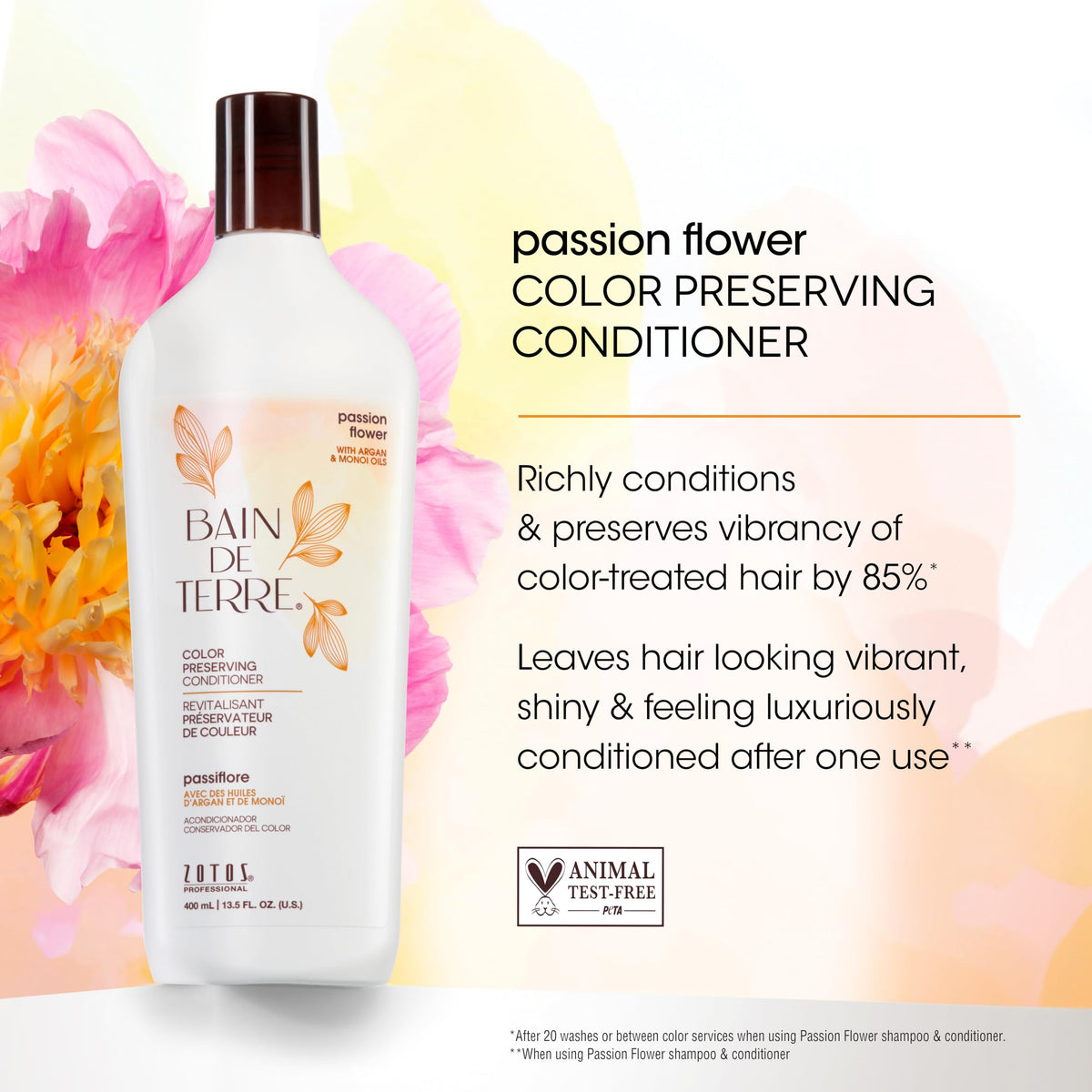 Bain de Terre creamy conditioner texture demonstrating richness