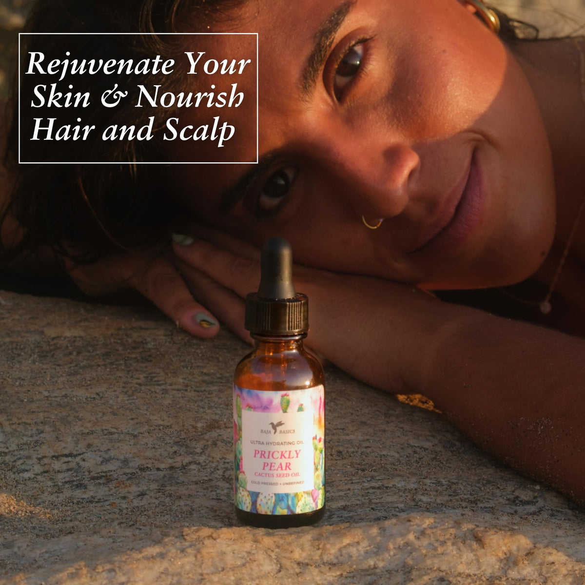 baja basics applied with gua sha tool, showing smooth glide and massage benefit