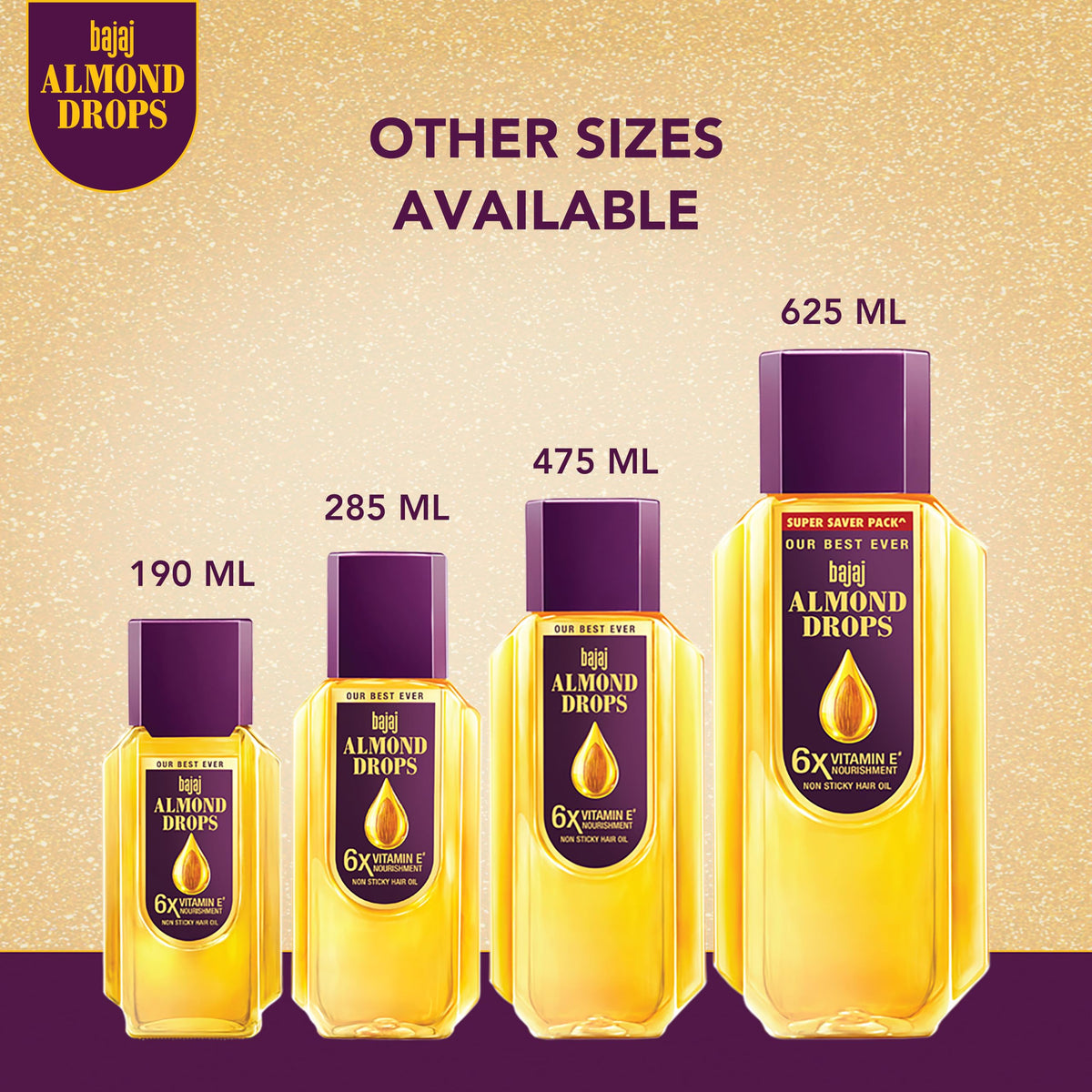 Bajaj Almond Drops on bathroom shelf in lifestyle scene showing everyday routine benefit