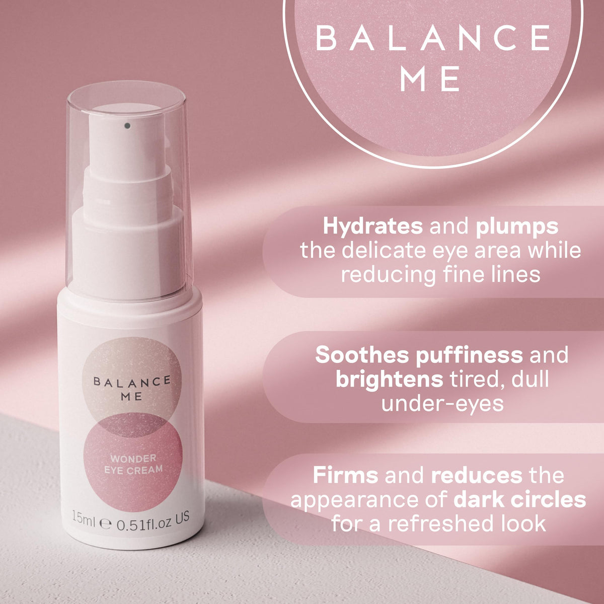 Balance Me open jar texture showing smooth cream for easy absorption benefit